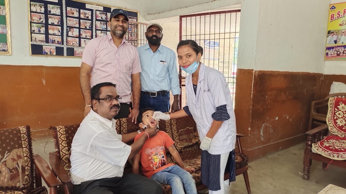 National Immunization Day (NID) commonly known as Pulse Polio Immunization programme Conducted by Leela Devi Group of College Students