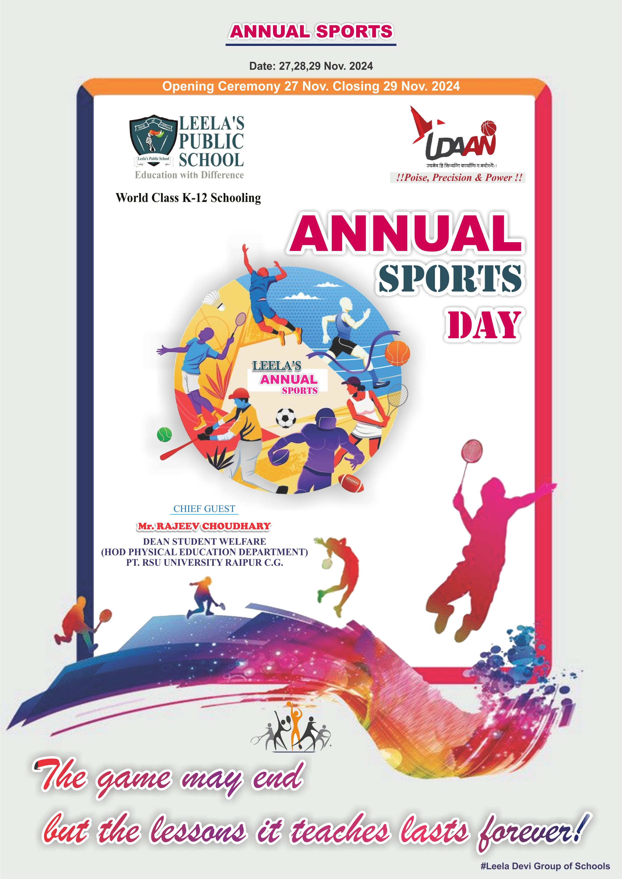 Annual Sports Day 27,28,29 Nov. 2024